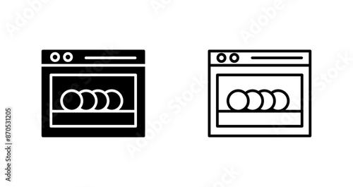 Dishwasher Vector Icon