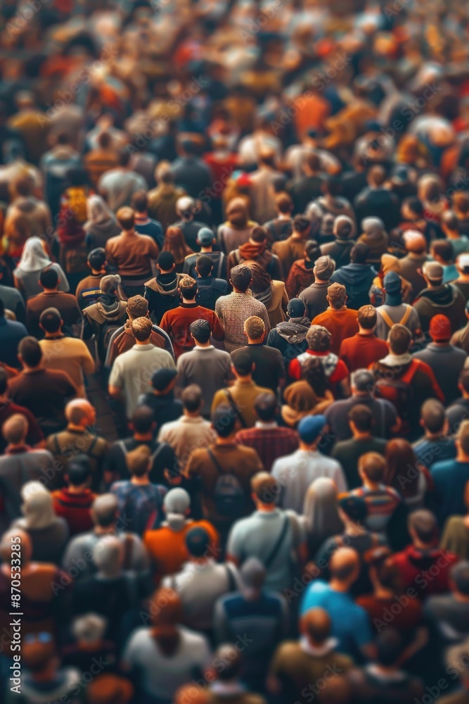 Obraz premium Crowd gathering