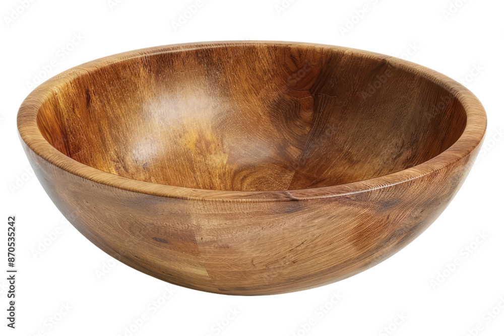 Wooden empty bowl isolated on transparent background Wooden empty bowl isolated on transparent background