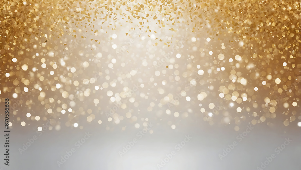 Abstract background with golden bokeh. Abstract background with golden bokeh.
