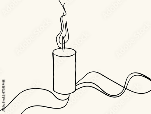 One-Line Candle Flickering in the Wind: A Resilience Amidst Uncertainty