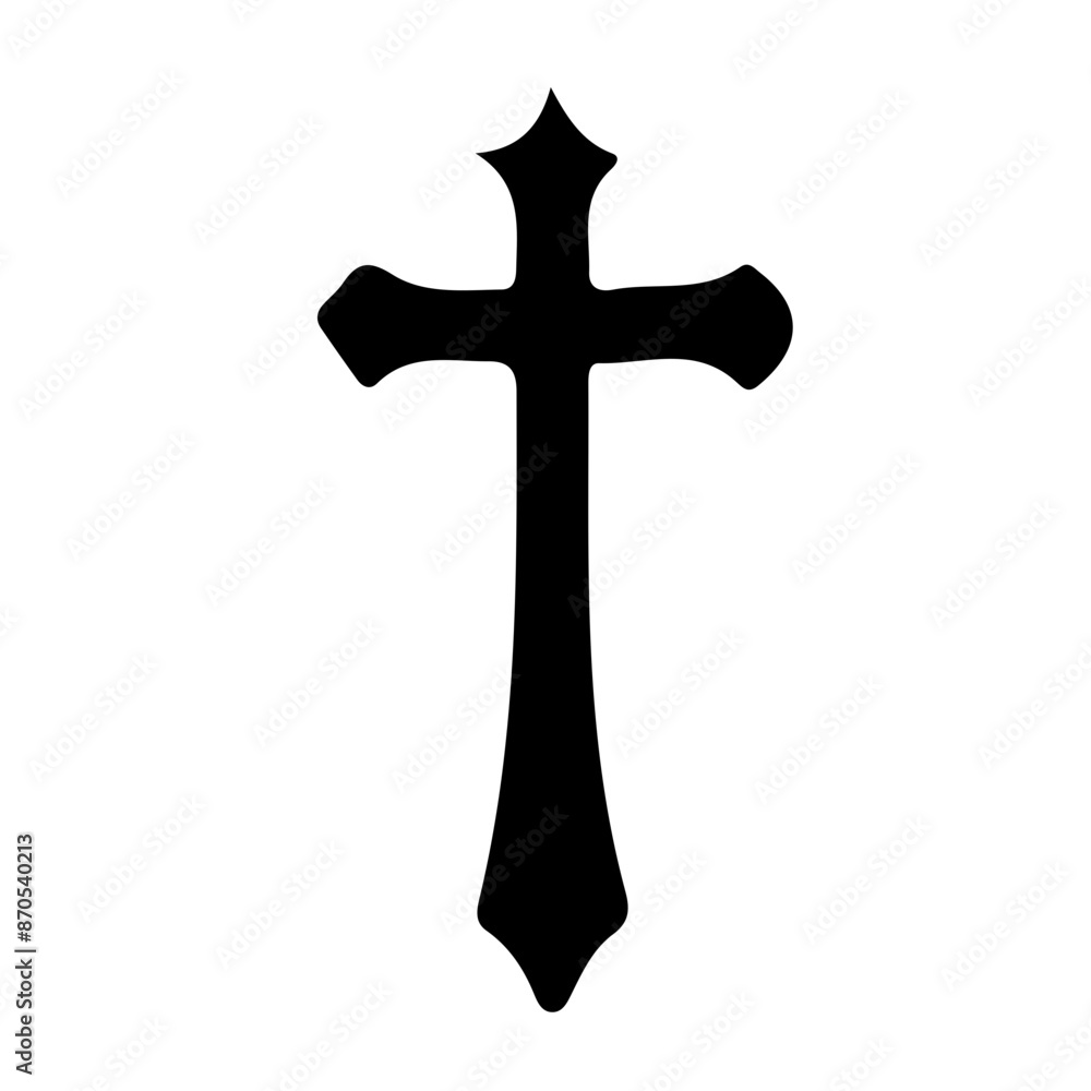 Halloween Cross Crucifix Silhouette | Spooky Ghosts, Witch, Bat, Crow, Skull, Spider, Black Cat, Pumpkin, Jack O' Lantern and Haunted House Spirits, Icon, Clipart, Decoration | Vector Illustration Halloween Cross Crucifix Silhouette | Spooky Ghosts, Witch, Bat, Crow, Skull, Spider, Black Cat, Pumpkin, Jack O' Lantern and Haunted House Spirits, Icon, Clipart, Decoration | Vector Illustration