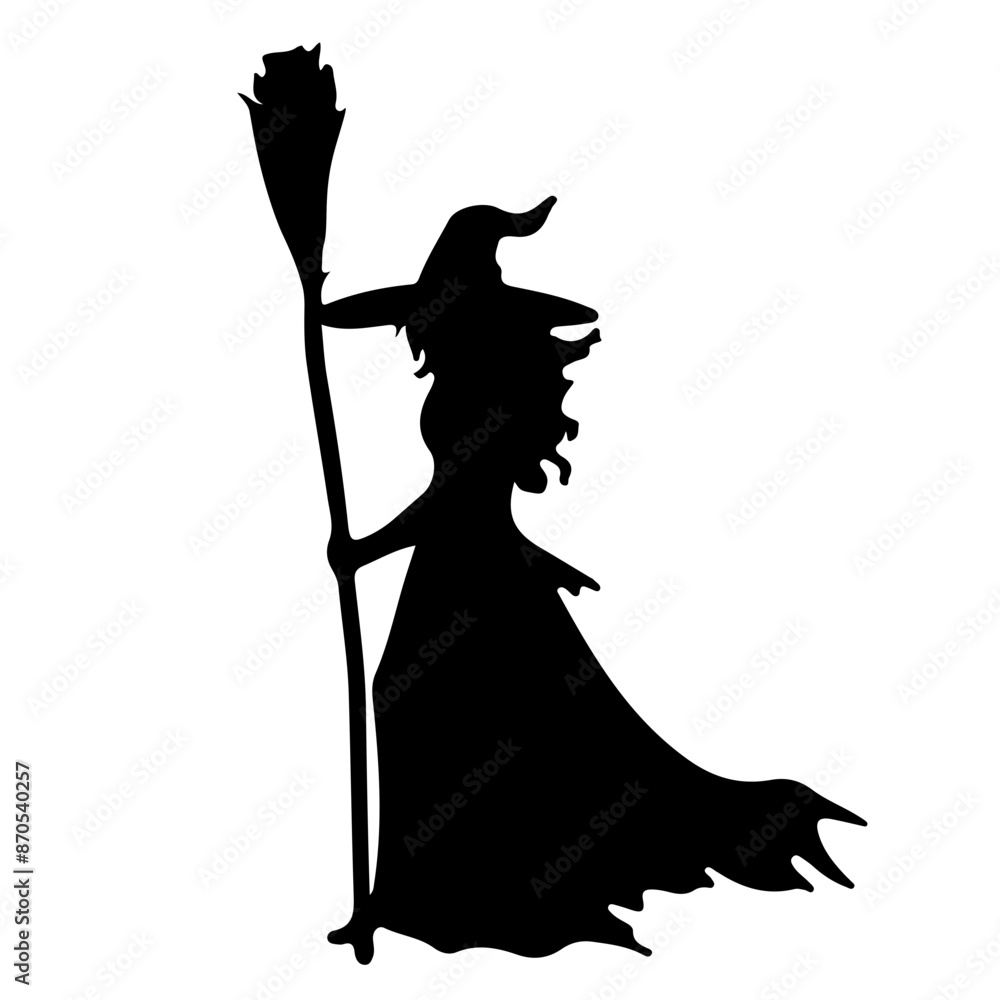 Halloween Witch Silhouette | Spooky Ghosts, Bat, Tree, Crow, Skull, Spider, Black Cat, Tree, Broom, Pumpkin, Jack O' Lantern and Haunted House Spirits, Icon, Clipart, Decoration | Vector Illustration Halloween Witch Silhouette | Spooky Ghosts, Bat, Tree, Crow, Skull, Spider, Black Cat, Tree, Broom, Pumpkin, Jack O' Lantern and Haunted House Spirits, Icon, Clipart, Decoration | Vector Illustration