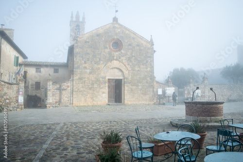 Old church in town photo