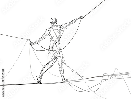 Tightrope Walker Juggling: Mastering Multiple Risks and Maintaining Balance Amidst Pressure
