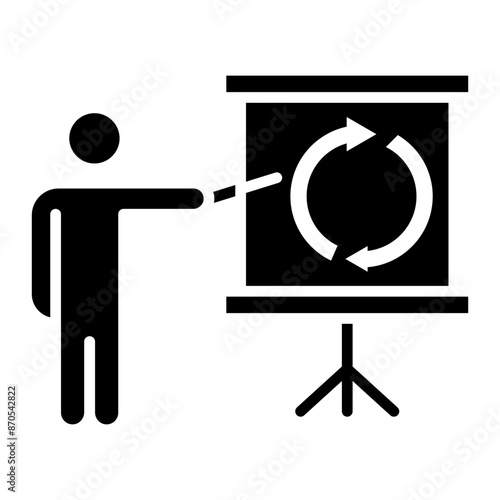 Refresher Training vector icon. Can be used for Business Training iconset.