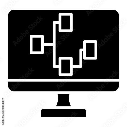 Visual Programming vector icon. Can be used for No Code iconset.