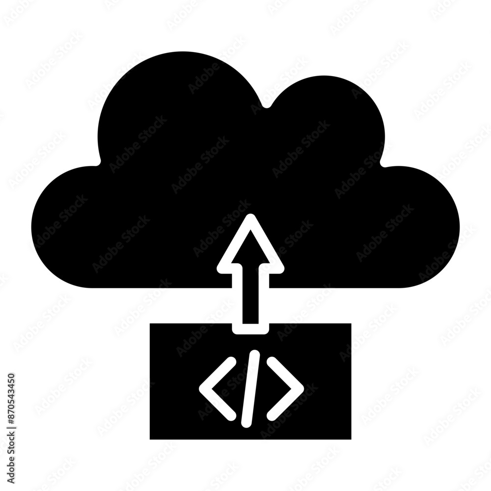 Cloud Deployment vector icon. Can be used for No Code iconset. Cloud Deployment vector icon. Can be used for No Code iconset.