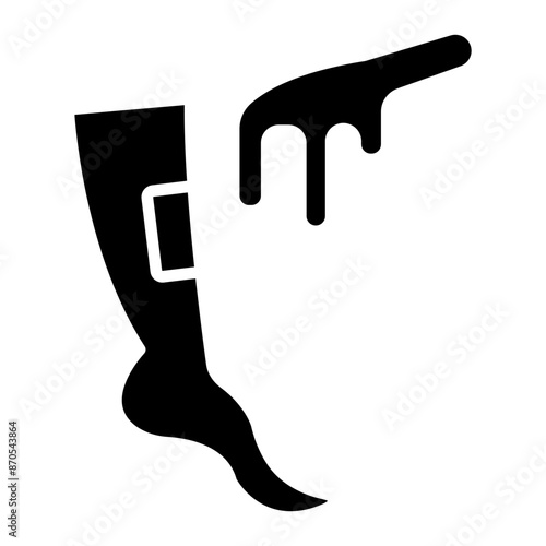 Waxing vector icon. Can be used for Skincare iconset.