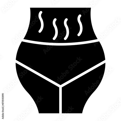 Stretchmarks vector icon. Can be used for Skincare iconset.