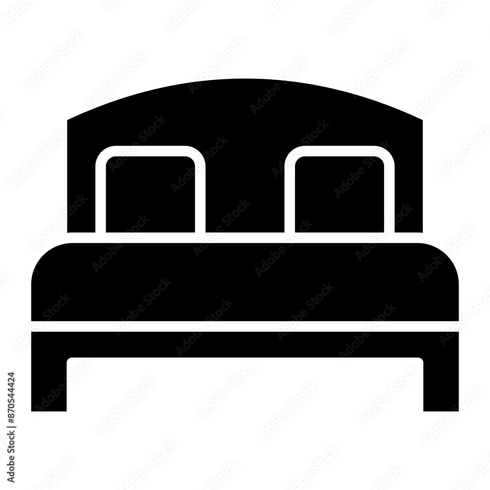 Bed vector icon. Can be used for Comfort iconset. Bed vector icon. Can be used for Comfort iconset.