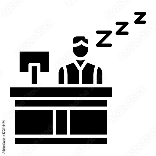 Lazy vector icon. Can be used for Comfort iconset.