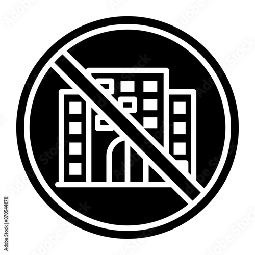 No Commute vector icon. Can be used for Home Based Business iconset.