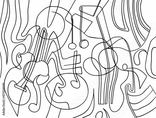 Musical Symphony In One Line: Uniting Cultural Harmonies Through A Single Stroke
