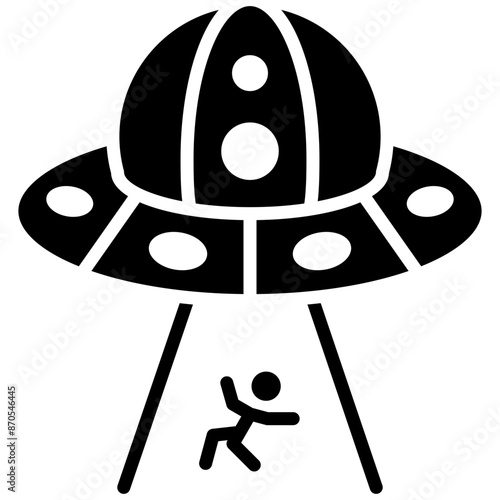 Abduction vector icon. Can be used for Science Fiction iconset.