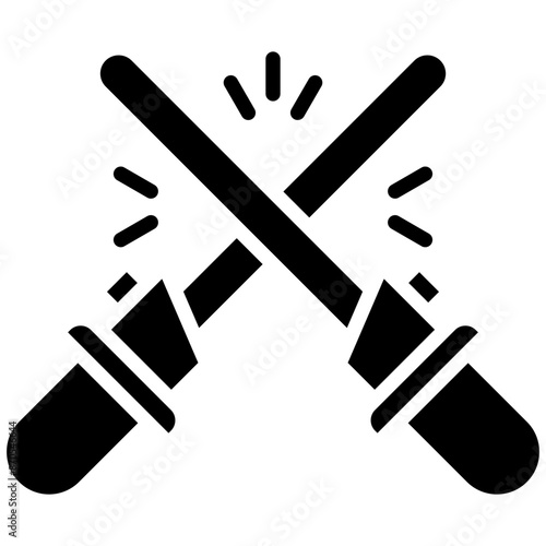 Foto Light Saber vector icon. Can be used for Science Fiction iconset.