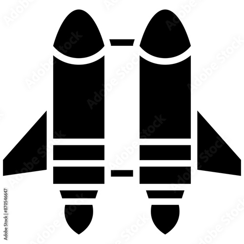 Jetpack vector icon. Can be used for Science Fiction iconset.