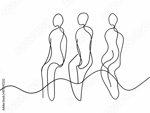Intersecting Identities: A Minimalist Representation of Individuality and Inclusivity in One Stroke