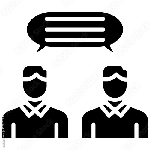Communication vector icon. Can be used for Leadership iconset.