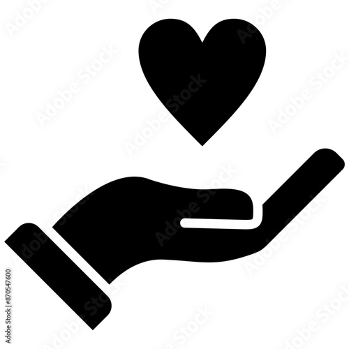 Compassion vector icon. Can be used for Leadership iconset.