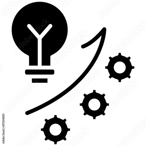 Enhancement vector icon. Can be used for Business Analytics iconset.