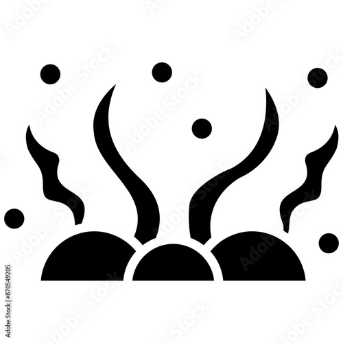 Seaweed vector icon. Can be used for Coastline iconset.