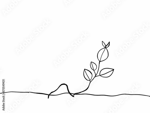 The Line of Progress: A Visual Expression of Growth and Inclusion through the Seed of a New Era