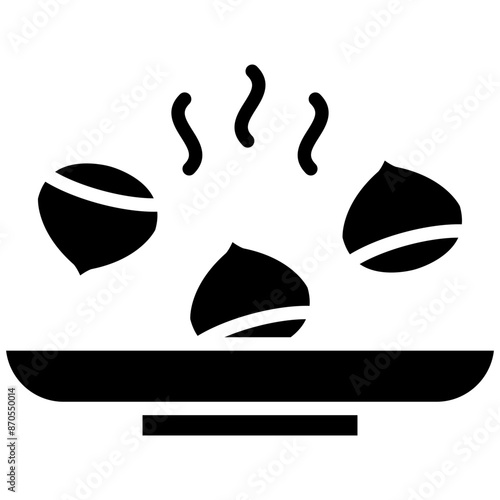 Roasted Chestnuts vector icon. Can be used for Festa Junina iconset.