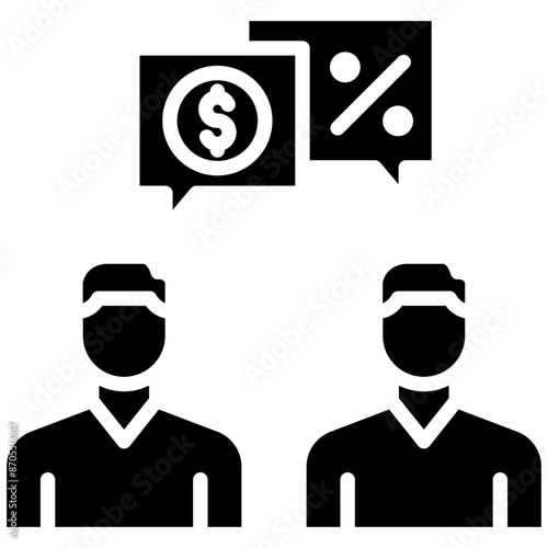 Backroom Bargain vector icon. Can be used for Corruption iconset.