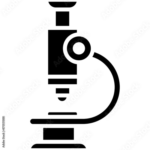 Microscope vector icon. Can be used for Lab iconset.
