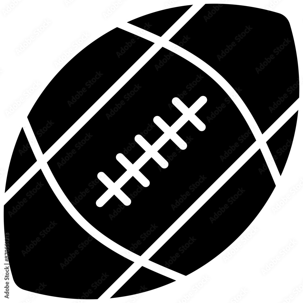 Rugby Ball vector icon. Can be used for Rugby iconset. Rugby Ball vector icon. Can be used for Rugby iconset.