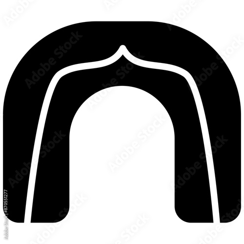 Mouth Guard vector icon. Can be used for Rugby iconset.