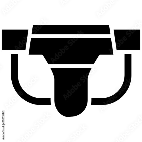 Jockstrap vector icon. Can be used for Rugby iconset. photo