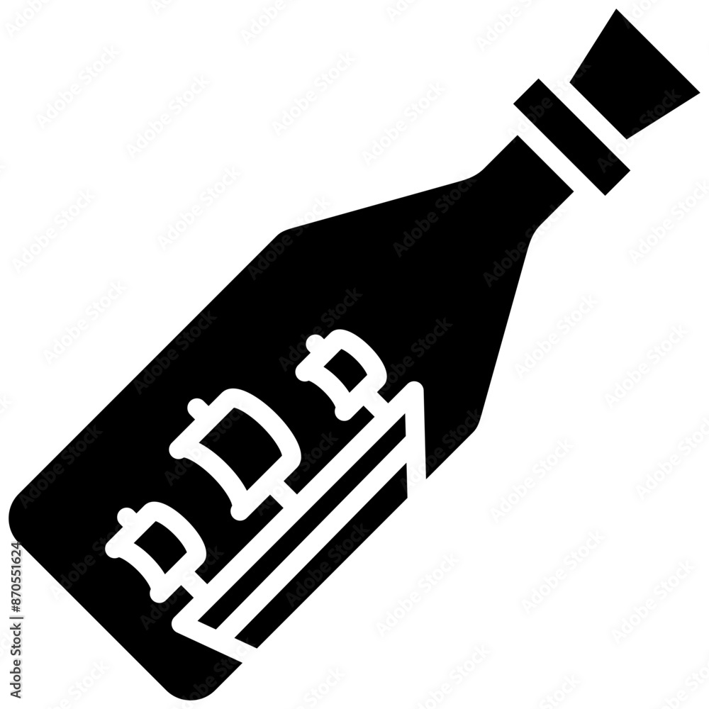 Ship In Bottle vector icon. Can be used for Ocean iconset. Ship In Bottle vector icon. Can be used for Ocean iconset.