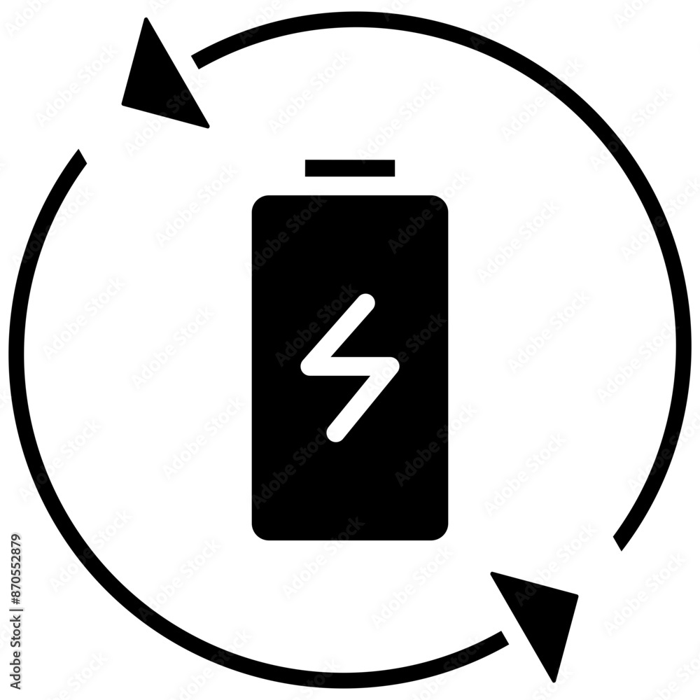 Renew vector icon. Can be used for Battery and Power iconset. Renew vector icon. Can be used for Battery and Power iconset.