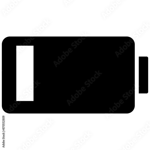 Low Battery vector icon. Can be used for Battery and Power iconset.