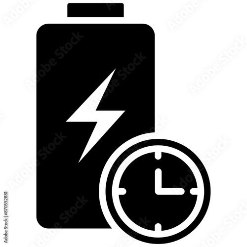 Delay vector icon. Can be used for Battery and Power iconset.