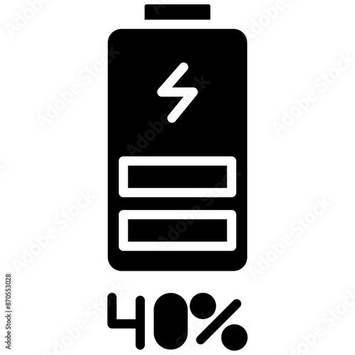 Android Battery vector icon. Can be used for Battery and Power iconset.