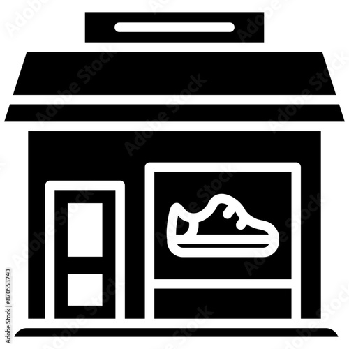 Shoe Shop vector icon. Can be used for Shoemaker iconset.