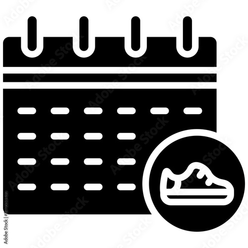 Calendar vector icon. Can be used for Shoemaker iconset.