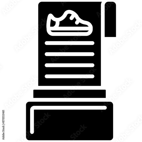 Receipt vector icon. Can be used for Shoemaker iconset.