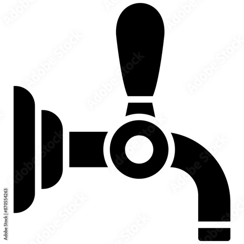 Beer Tap vector icon. Can be used for Oktoberfest iconset.