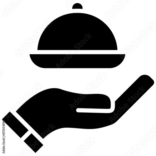 Custom Catering vector icon. Can be used for Bowling iconset.