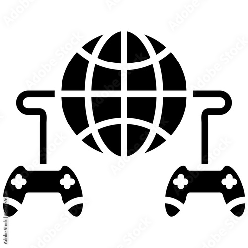 Multiplayer Games vector icon. Can be used for Bowling iconset.