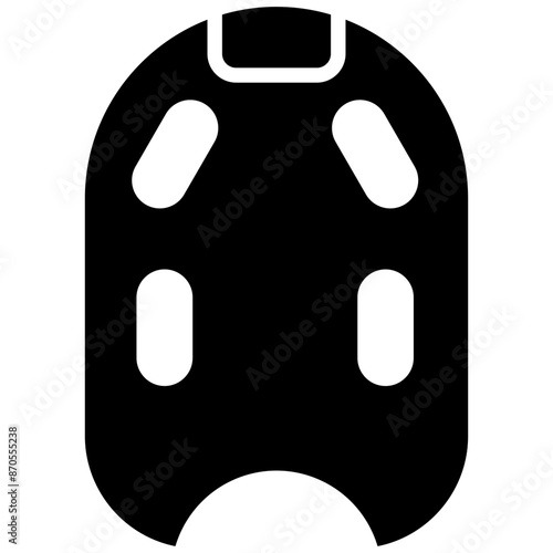 Kick Board vector icon. Can be used for Beach Resort iconset.
