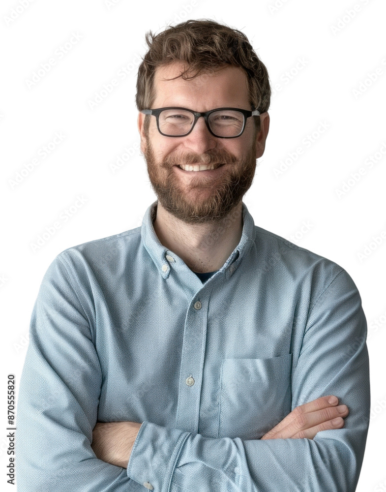 PNG Smiling man with glasses PNG Smiling man with glasses