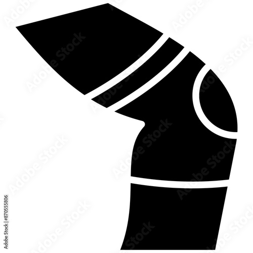 Knee Pad vector icon. Can be used for Volleyball iconset.