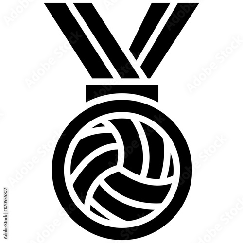 Medal vector icon. Can be used for Volleyball iconset.