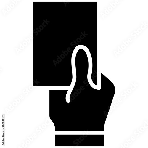 Red Card vector icon. Can be used for Volleyball iconset.