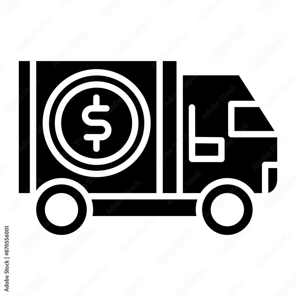 Cash Transfer Vehicle vector icon. Can be used for Trading iconset. Cash Transfer Vehicle vector icon. Can be used for Trading iconset.